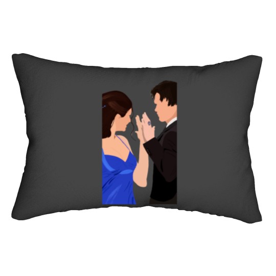 Discover Damon and Elena Lumbar Pillows