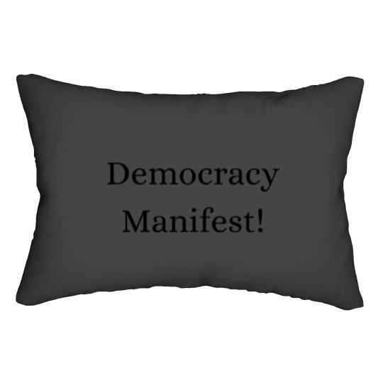 Discover Democracy Manifest! Lumbar Pillows