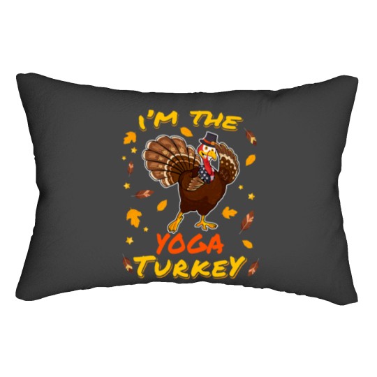 Discover Yoga Turkey Matching Family Thanksgiving Day Yoga Sport Lumbar Pillows