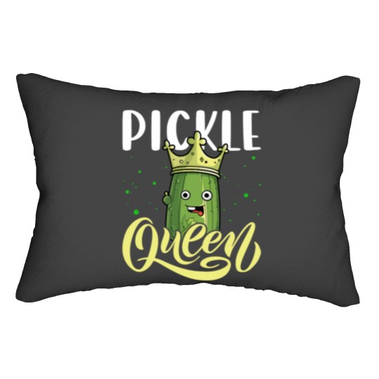 Discover Pickle Queen Shirt Cucumber Pickle Jar Funny Lumbar Pillows