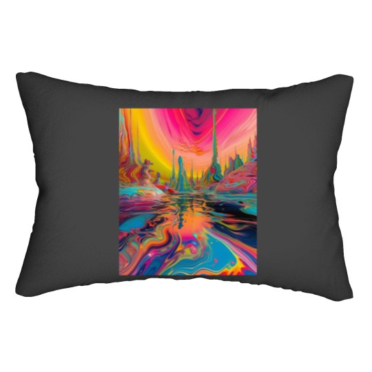 Discover s ParadiseCanvas Print Lumbar Pillows