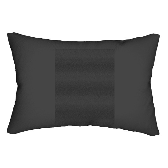 Discover SILENT ALARM (black text) Lumbar Pillows