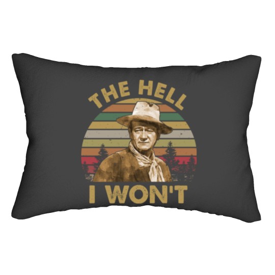 Discover John Wayne Vintage Lumbar Pillow