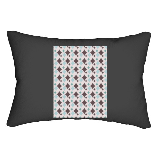 Discover Colorful Diamond Shapes Modern Maximalist Pattern Walnut Brown Graphic Lumbar Pillows