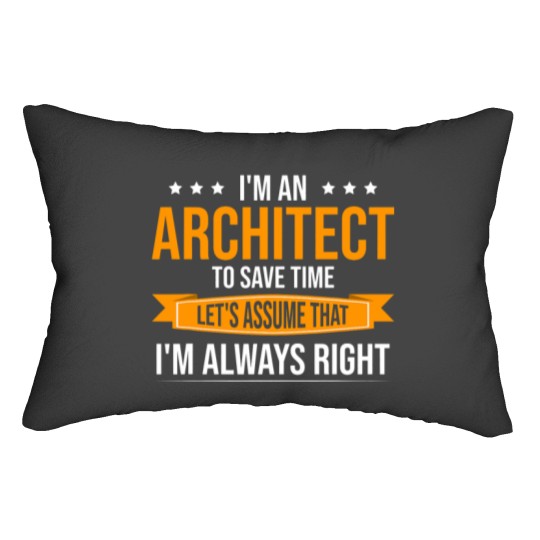Discover Architecture Lets Assume That Im Always Right Architect Lumbar Pillows