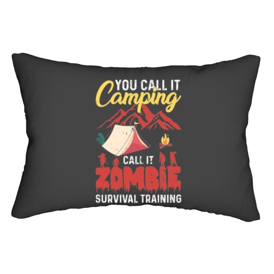 Discover You call it camping Lumbar Pillows