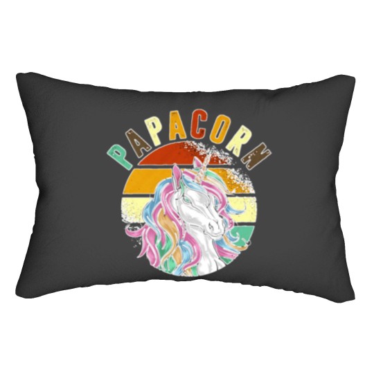 Discover Papacorn T-Shirt - Vintage Tshirt Lumbar Pillows
