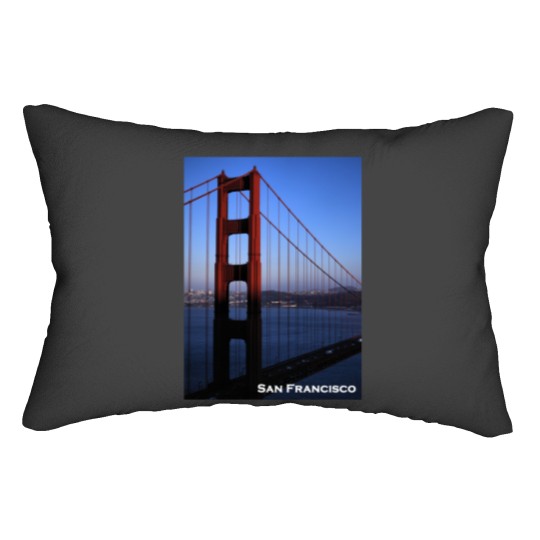 Discover Golden Gate Bridge at Sunset Lumbar Pillows