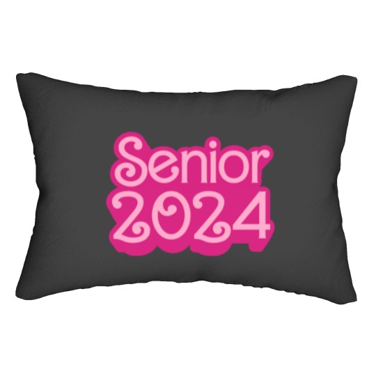 Discover This  is a Senior  Class of 2024  Graduation Poster Lumbar Pillows