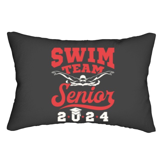 Discover Swim Team Senior 2024 Graduating Class Lumbar Pillows
