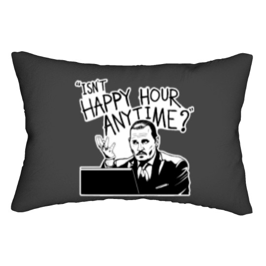 Discover Isnt Happy Hour Anytime Lumbar Pillows