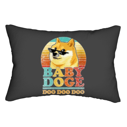 Discover Baby Doge Doo Doo Lumbar Pillow