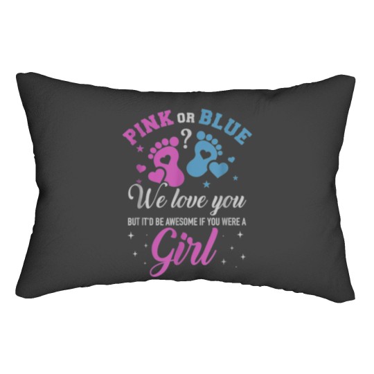 Discover 1 Pink or blue gigi loves you Classic Lumbar Pillows