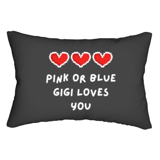 Discover Pink Or Blue Gigi Loves You-Essential- Lumbar Pillows