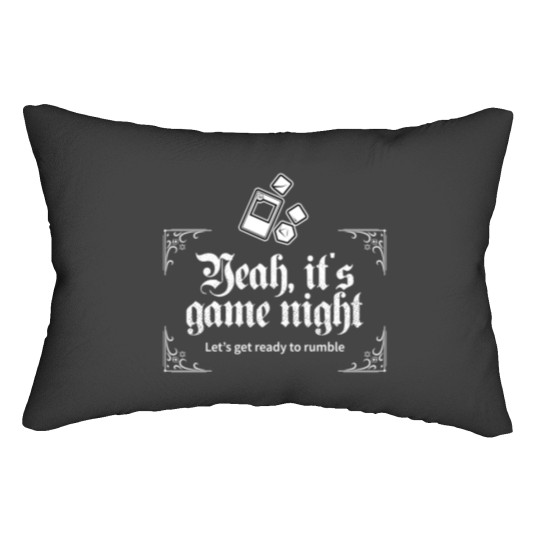 Discover Yeah, it_s game night-Board game design Lumbar Pillows