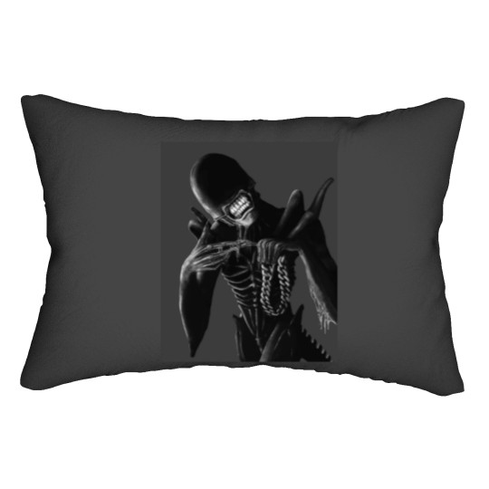Discover ATLien (MONO) Graphic Lumbar Pillows