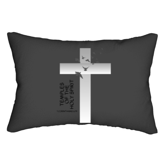 Discover 1 Corinthians 6 Temple Of The Holy Spirit Bible Verse About The Love Of God Lumbar Pillows