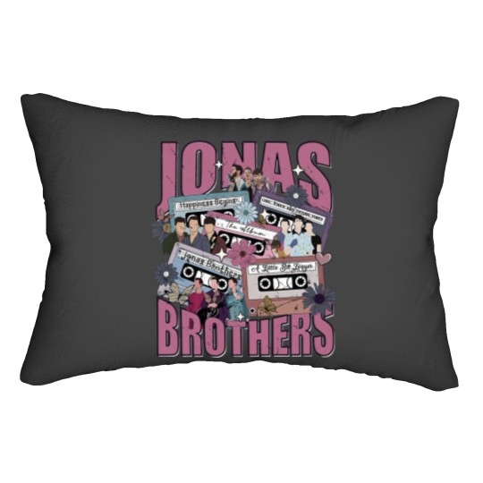Discover Jonas Brothers Tour Lumbar Pillows 2023 - Cassette Sweats