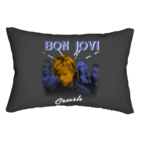 Discover Crush wanted dead or alive bon  jovi gift for fans and lovers Lumbar Pillows