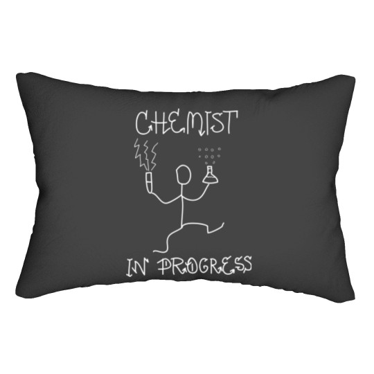 Discover chemist in progress Lumbar Pillows