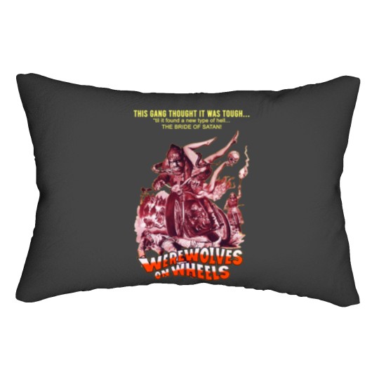 Discover Werewolves on Wheels Mens Horror Lumbar Pillows