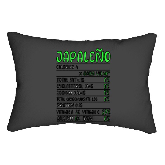 Discover Jalapeño Calories 4 Shirt - Vintage Tshirt Lumbar Pillows