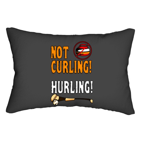Discover Not Curling Hurling Shirt - Vintage Tshirt Lumbar Pillows