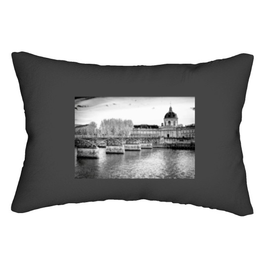 Discover The Iconic Pont des Arts or Passerelle des Arts is a pedestrian bridge in Paris Lumbar Pillows