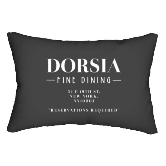 Discover Dorsia – Fine Dining Reservations Required Lumbar Pillows