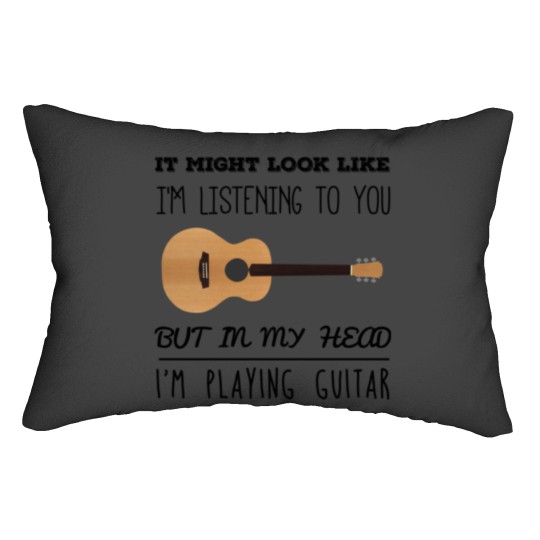 Discover Mind guitar Lumbar Pillows
