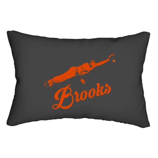Discover Baltimore Brooks - Orange Stencil Lumbar Pillows