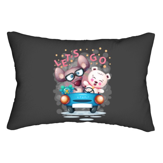 Discover Walk with friends - Let_s Go (1) Lumbar Pillows