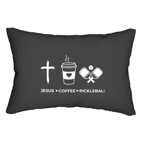 Discover Jesus Coffee Pickleball  Lumbar Pillows