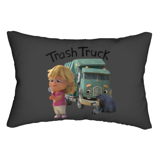 Discover Personalized Trash Truck Lumbar Pillows