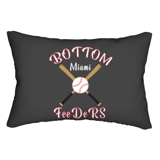 Discover Miami Bottom Feeders Baseball Gift Philadelphiaa Gift Lumbar Pillows