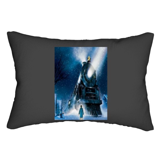 Discover A train to the North Pole Lumbar Pillows