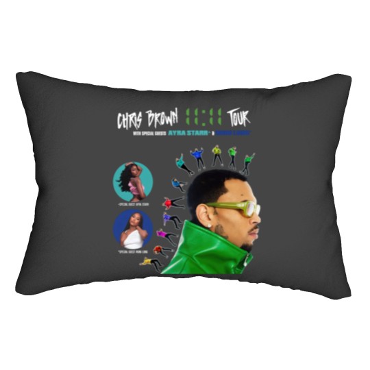 Discover Chris Brown 11:11 Tour 2024 Lumbar Pillows - Concert Comfort