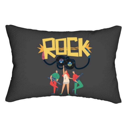 Discover Rock Forever, festival download Lumbar Pillows