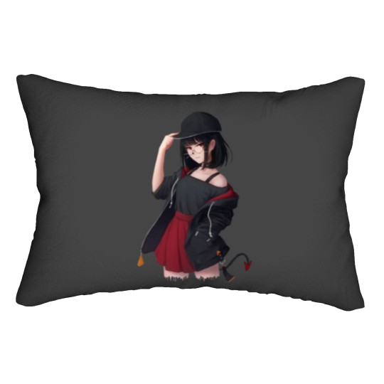 Discover Anime Girl Lumbar Pillows