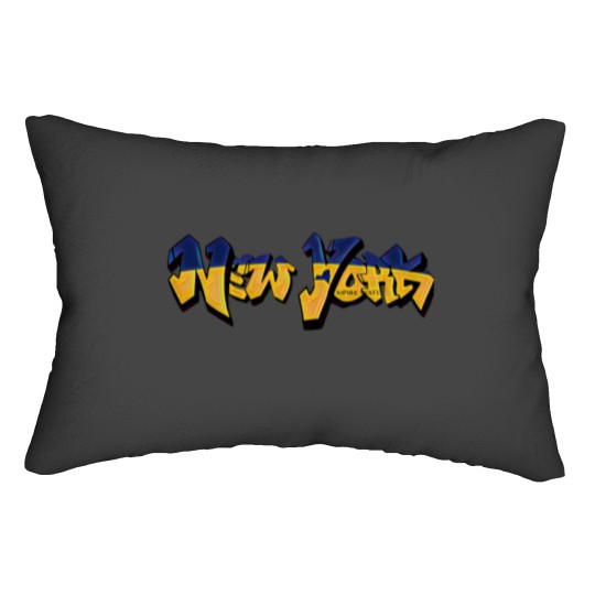 Discover NewYork License Plate edition Graffiti (Graffiti Muscle) Lumbar Pillows