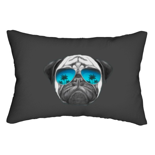 Discover Artful Dogs - Dog On The Rocks Lumbar Pillows