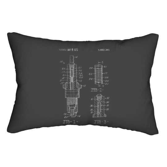 Discover Vintage Spark Plug Mechanic- Car Truck Ignition Tee Lumbar Pillows