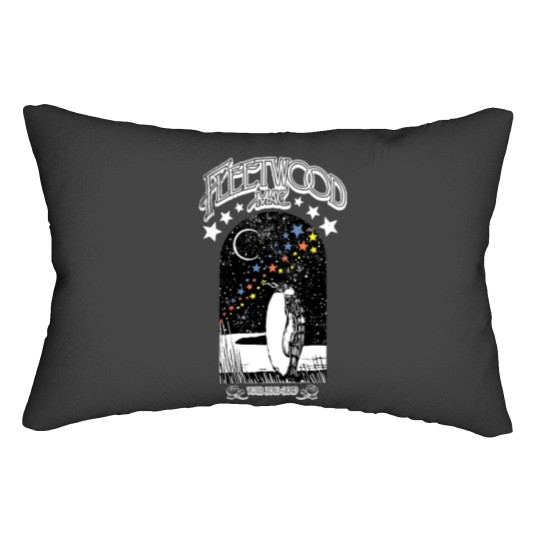Discover Fleetwood Mac Penguin Portrait, Tour 2018-2019 White Lumbar Pillows
