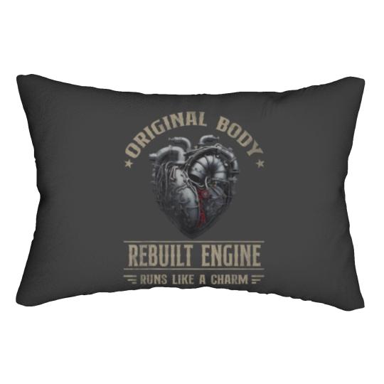 Discover vintage open heart surgery transplant recovery s wos Lumbar Pillows