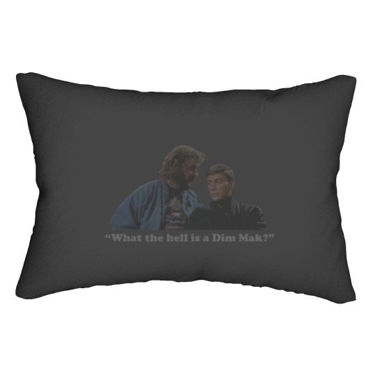 Discover What the Hell is a Dim Mak Bloodsport, Ray Jackson and Jean Claude Van Damme Lumbar Pillows