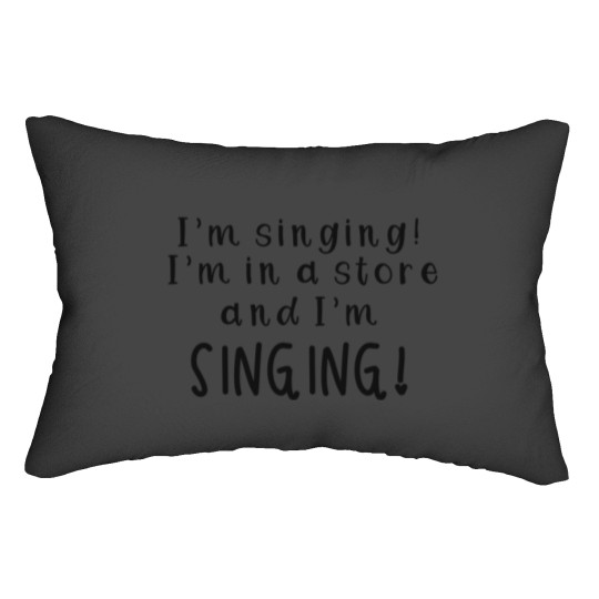 Discover I’m in a store and I’m singing buddy the elf Christmas movie quote Lumbar Pillows