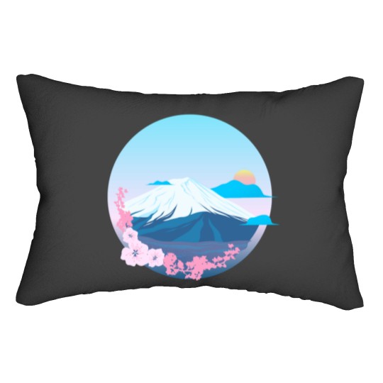 Discover Cherry Blossom and Mountain Fuji Active Lumbar Pillows