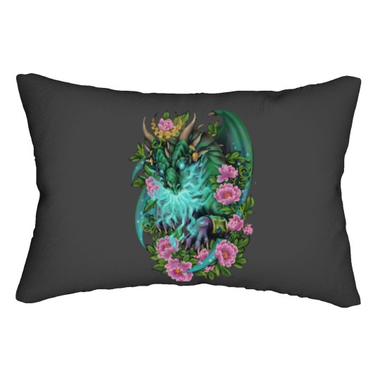 Discover Ysera the Dreamer Green Dragon Aspect Lumbar Pillows