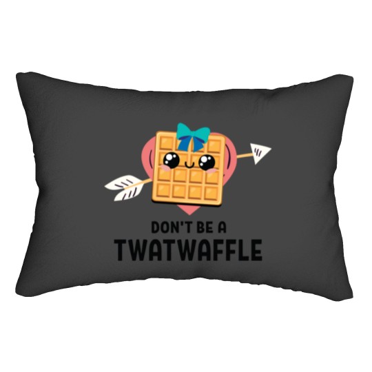 Discover don't be a twatwaffle waffle eaters (2) Lumbar Pillows