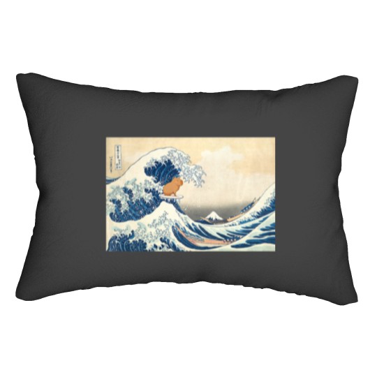 Discover Wave Capy bara Surfing Rodent Lumbar Pillows